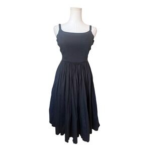 Pinup Couture Fit Flare Midi Dress XS Rockabilly 50s Retro Feminine Party Girly